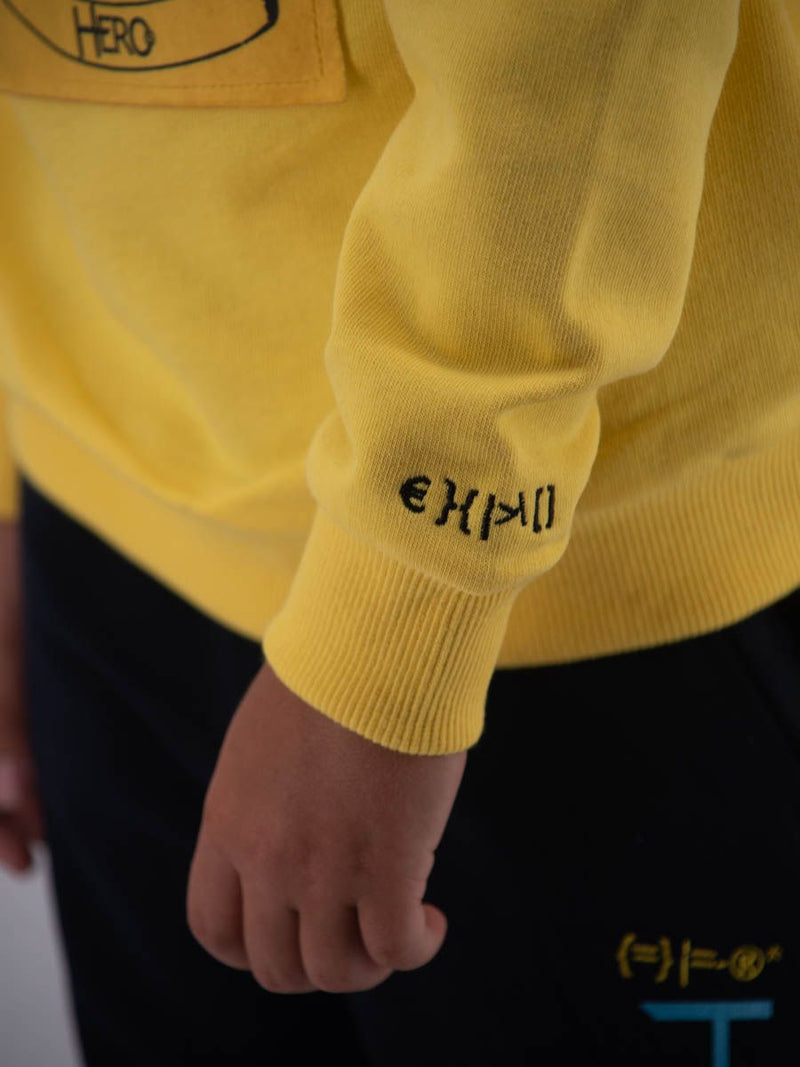 Sweatshirt HERO CREW NECK SWEATSHIRT EMBROIDERY LEET TIME PRINT