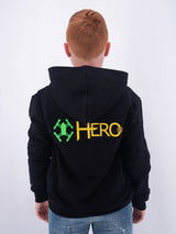 Felpa  FELPA FULLZIP CON CAPPUCCIO HERO RICAMO LEET STAMPA SUPER