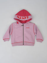 Felpa  fullzip con cappuccio e ricamo logo