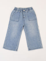 Jeans  in cotone denim vita alta