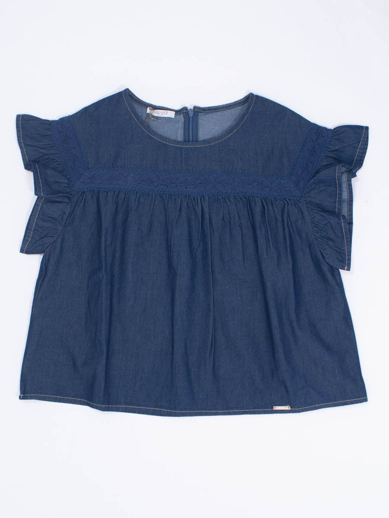 Camicia  a blusa in denim