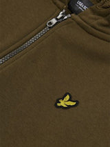 Felpa  full zip con cappuccio e patch logo applicato