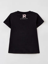 T-shirt  manica corta con stampa personalizzata e logo in evidenza