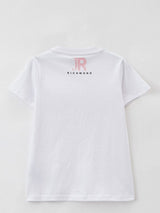 T-shirt manica corta con stampa personalizzata e logo in evidenza