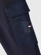 Pantalone  in misto cotone biologico con tasca laterale