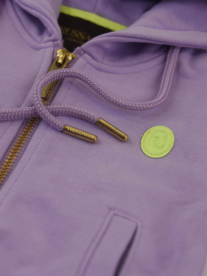 Felpa  full Zip con Stampa Logo