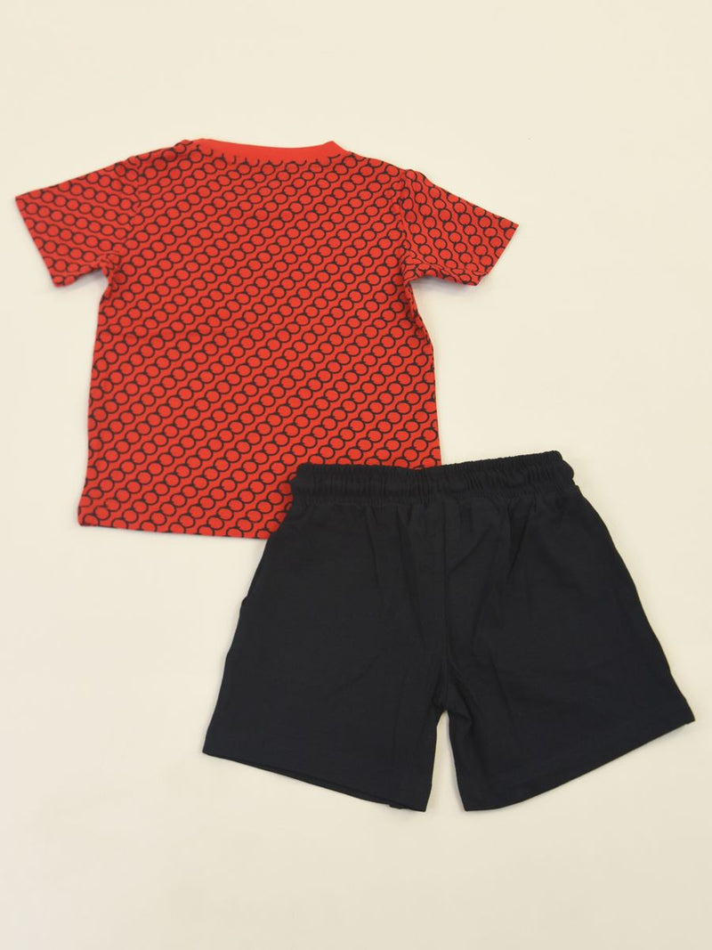 Complete Sports Set T-shirt and Bermuda Shorts Printed