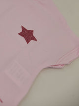 T-shirt  corta in jersey con stampa glitter