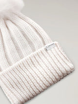 Cappello  in maglia con Logo ePon pon